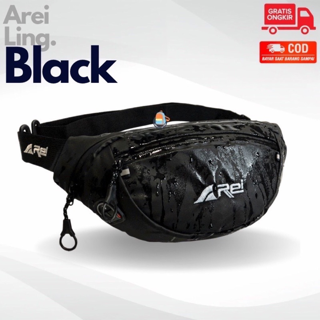Tas Selempang Arei Waterproof Pria Wanita Tas Pinggang Waistbag Tas Slempang Arei Outdoor