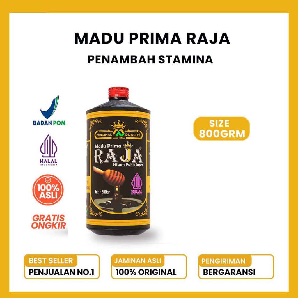 

Madu Prima Raja Hitam Pahit Super 800gram