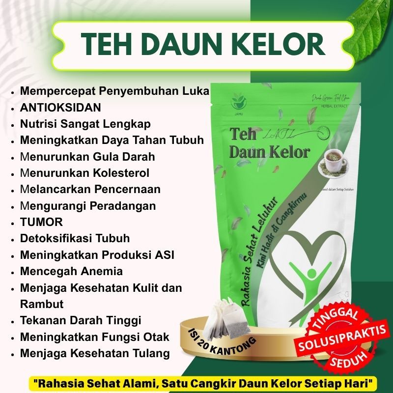 

Teh Daun Kelor Murni - Penyembuhan Luka , Pelancar ASI , Vitamin Lengkap , Anrioksidan
