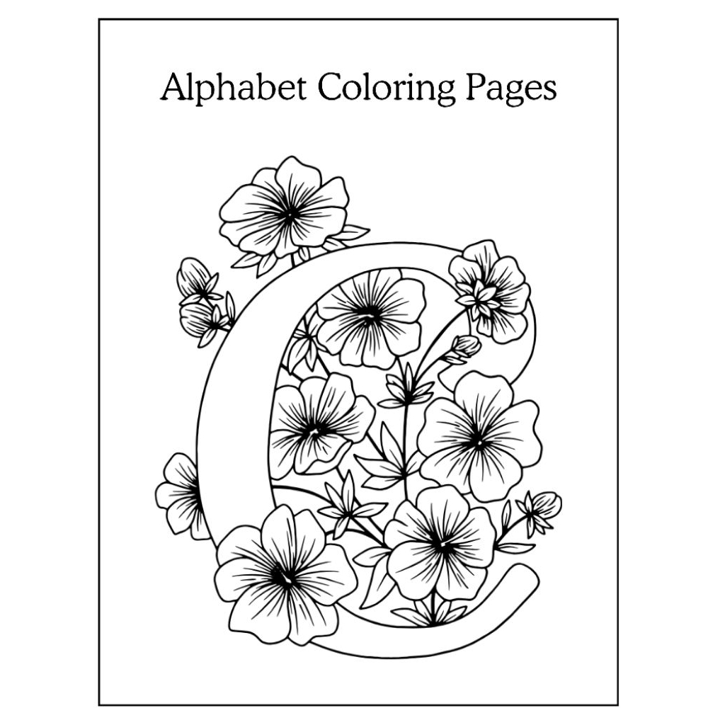 

Worksheet Alphabet Coloring