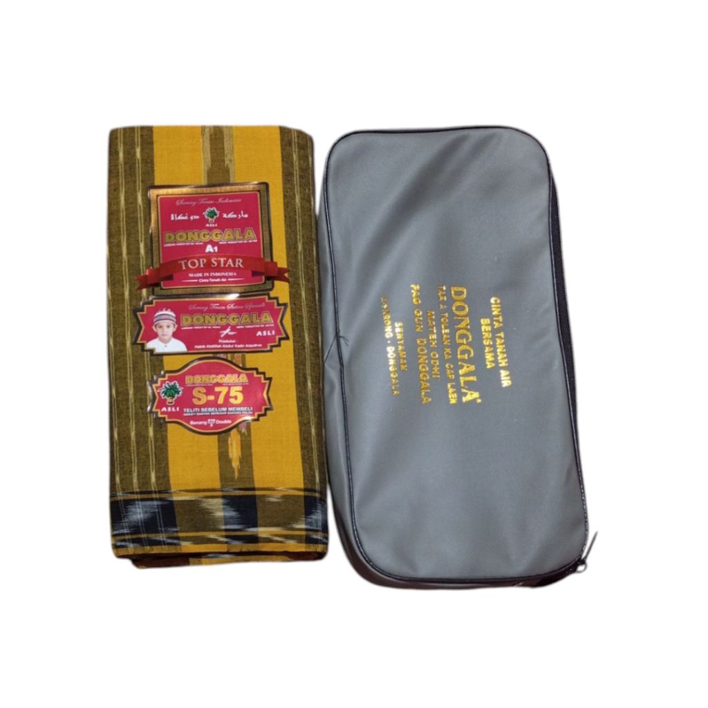 New Sarung Tenun Donggala S75 Mesres Jahit Tengah ATBM Original