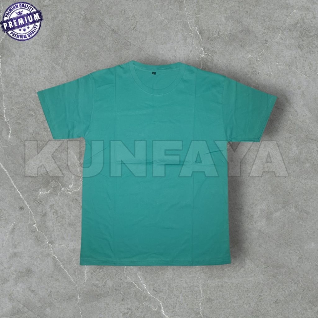 Kaos Polos Kualitas Premium Combed 24s - Hijau tosca muda
