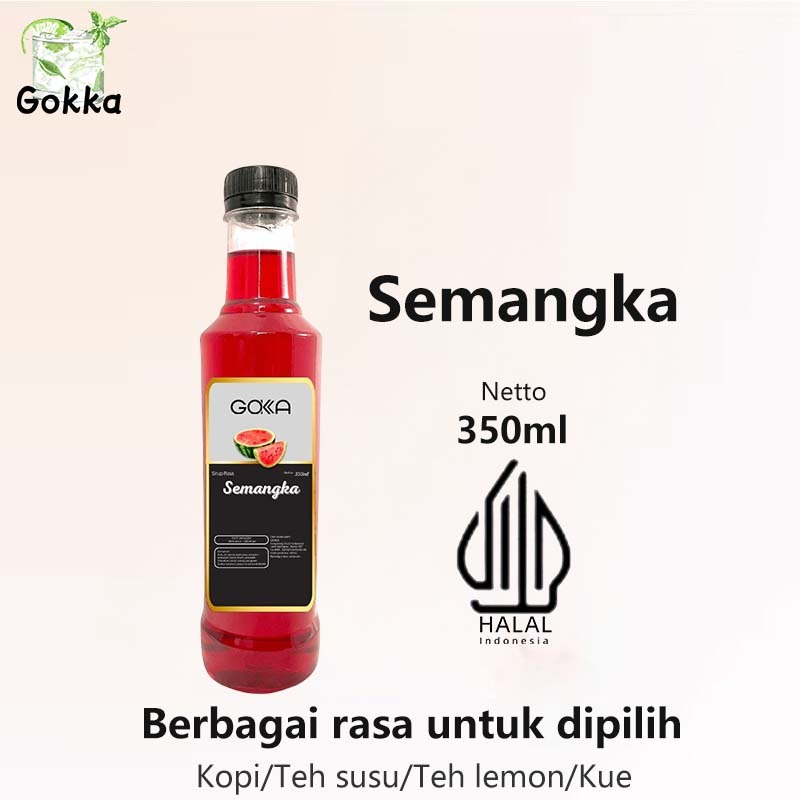 

Gokka Semangka Sirup 350ml - Delicious Semangka Flavor Syrup / Sirup Semangka