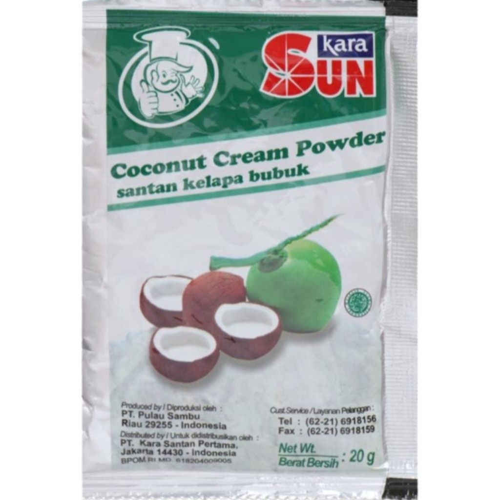 

Sun Kara Santan Kelapa Bubuk 20g