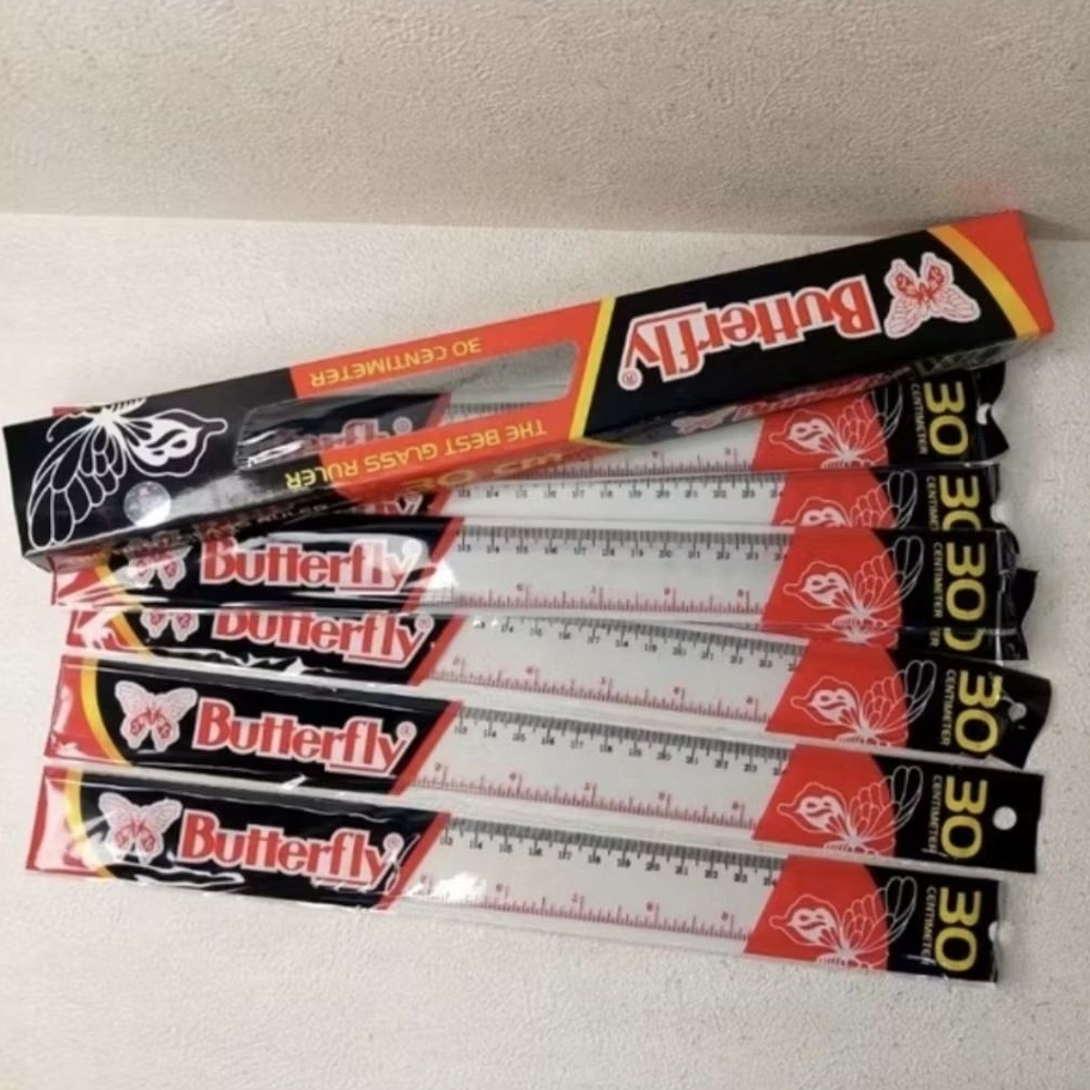 

Penggaris/garisan/ruler BUTTERFLY 30 cm