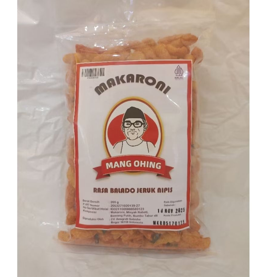 

Makaroni Mang Ohing Rasa Balado Jeruk Nipis