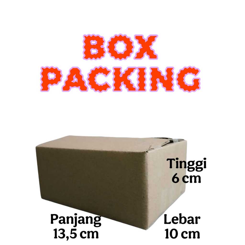 

Box Kardus Packing Ukuran 13,5x10x6 Cm