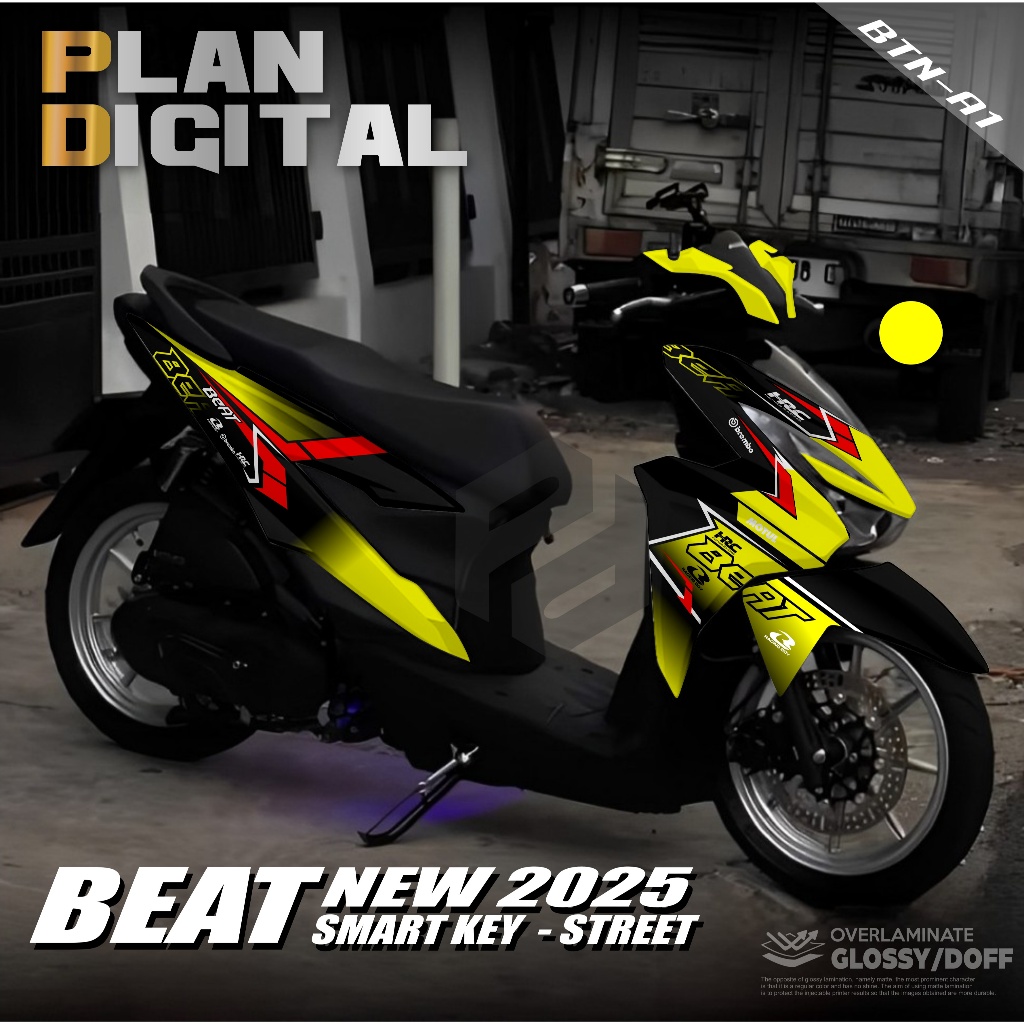 Stiker Full Body Beat 2024 2025 New - Decal full body Variasi Skotlet Beat Deluxe NEW 2024 Grafis Te