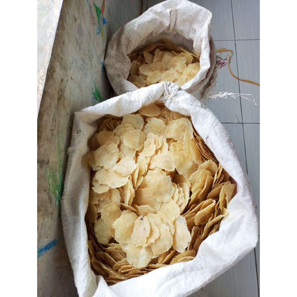 

1Kg emping menes mentah 100% original