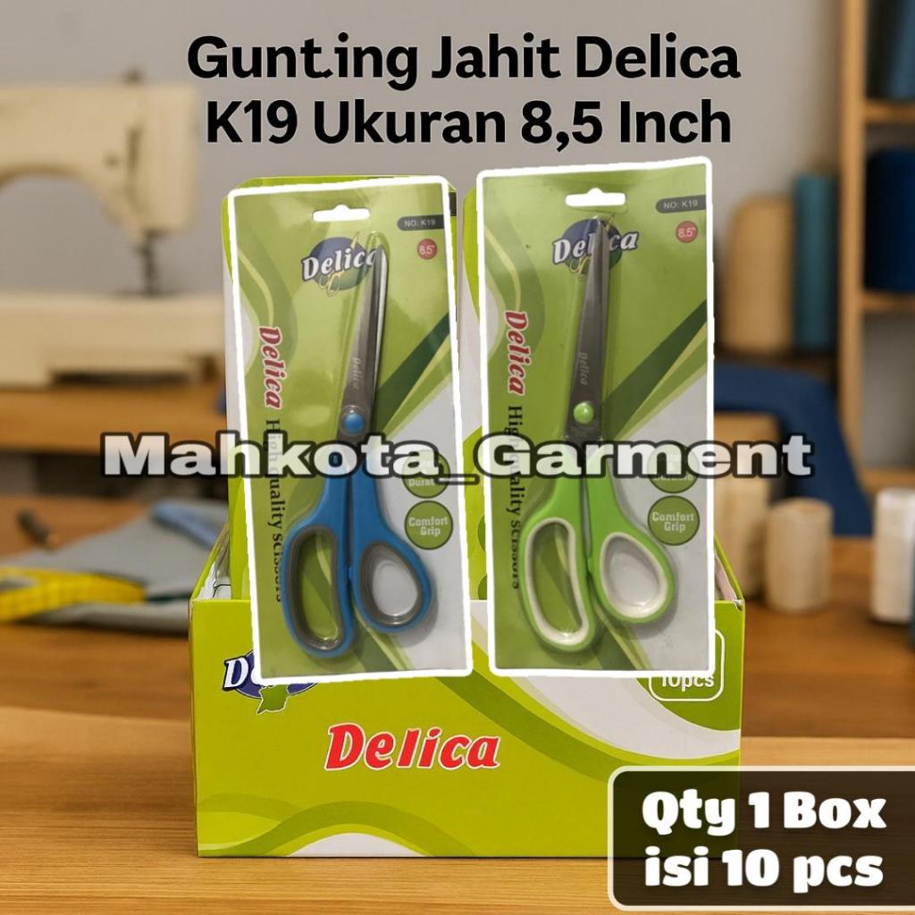 

1 Box Gunting Jahit Delica 8.5 Inch | Tajam, Awet, Cocok untuk Konveksi & Industri Jahit