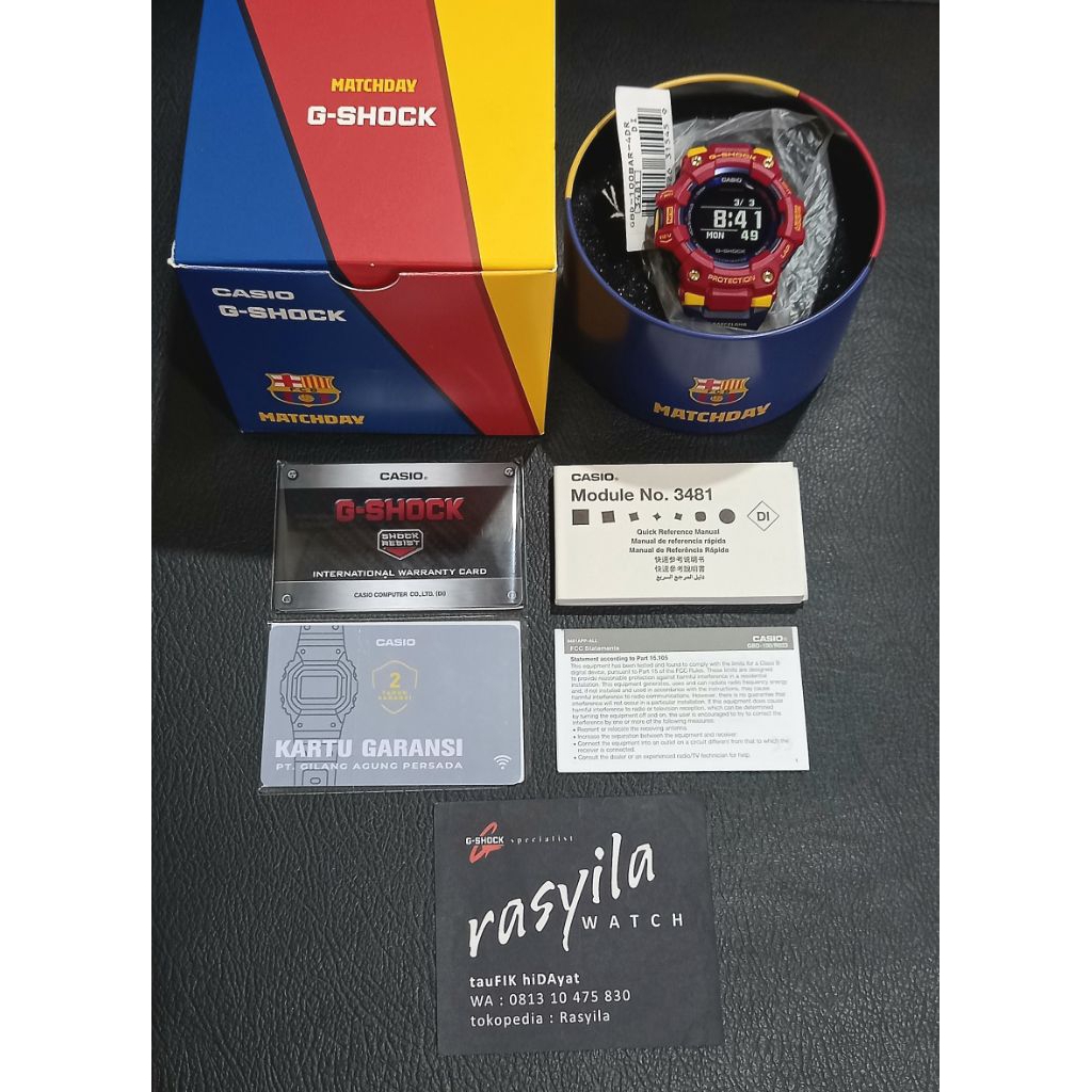 Jam Tangan Casio G-Shock GShock GBD 100BAR / GBD100BAR - 4ADR / GBD 100 - 4A Barcelona
