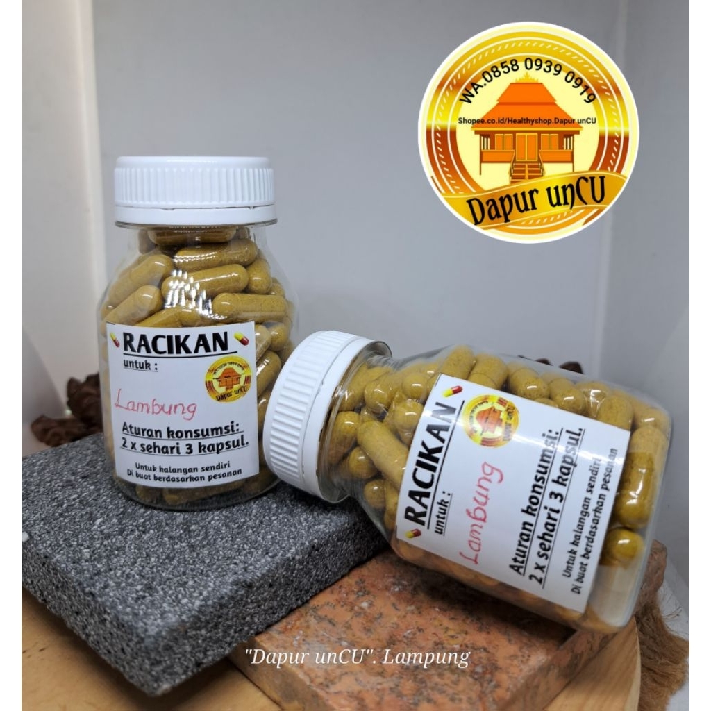 

untuk LAMBUNG. 2 botol.( di buat ketika ada pesanan, sehingga produk selalu baru..)