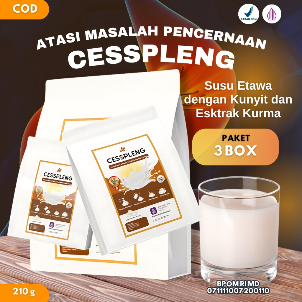 

PAKET HEMAT 3 BOX CESSPLENG- Susu Etawa Untuk Kesehatan & Imunitas Tubuh Kuat