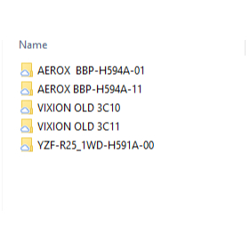 file XDF-BIN YAMAHA VIXION OLD , AEROX , R25
