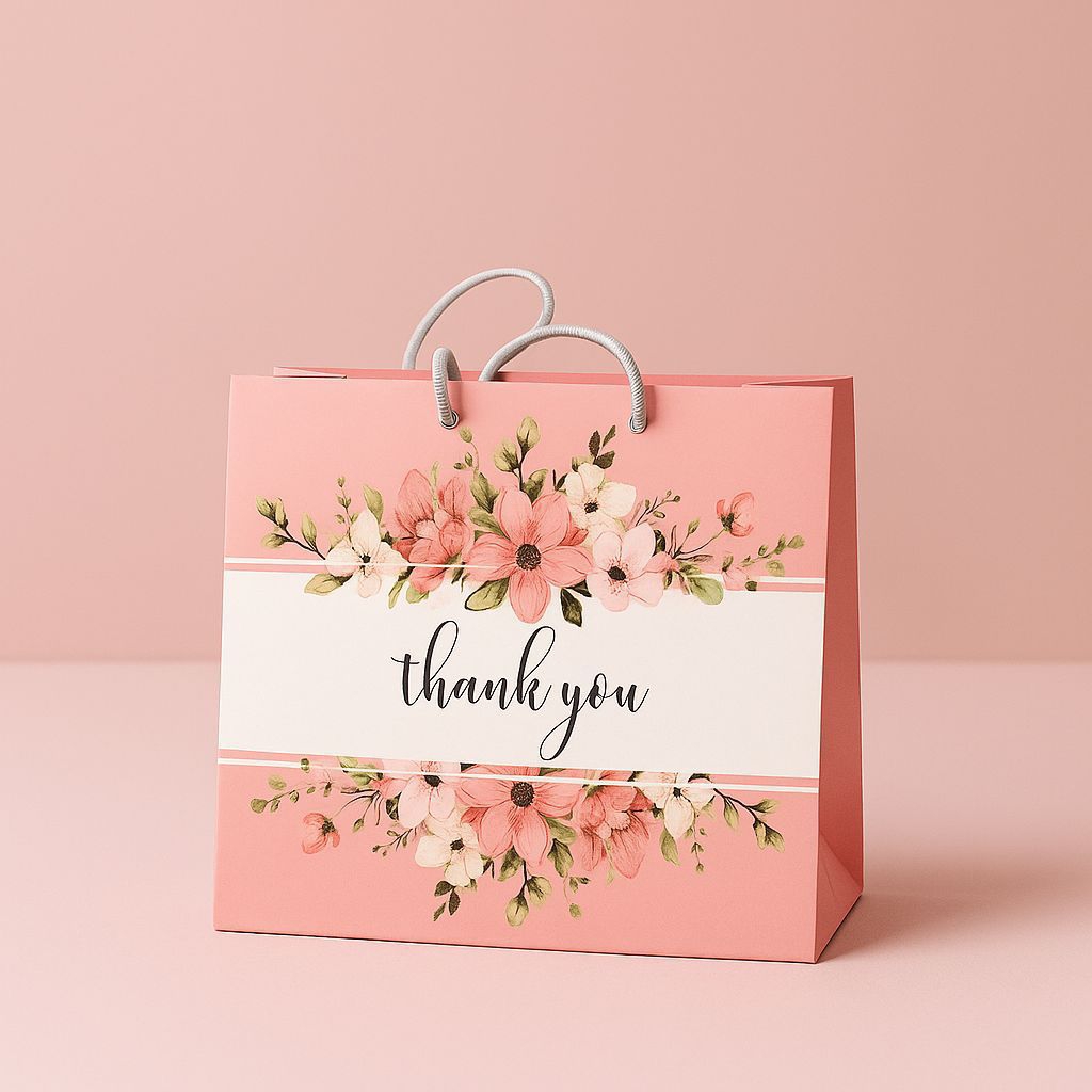 

PAPERBAG PINK CENTER FLOWER