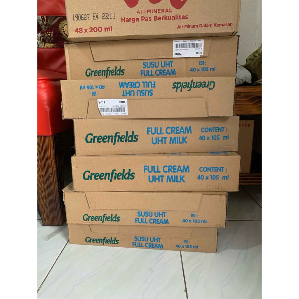 

Susu UHT Full Cream Greenfields 40x105ml (1 karton)