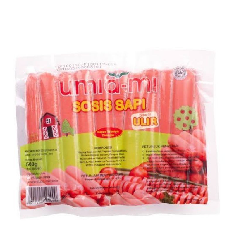 

Umiami Sosis Sapi 750gr / Sosis Umiami 750gr