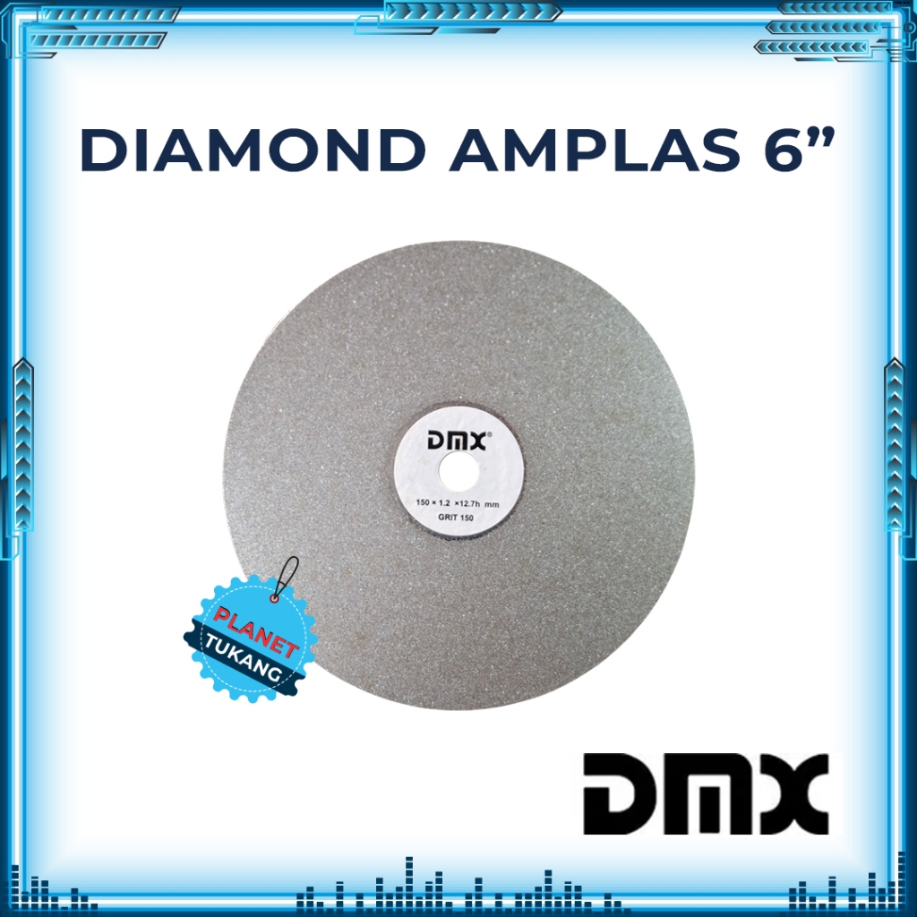 DMX Diamond Disc Lapping Wheel 6 INCH DMX Diamond Amplas Intan