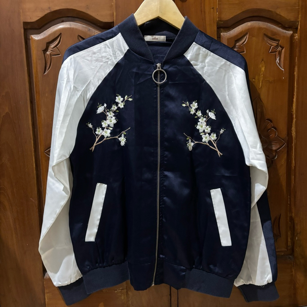 link co jaket sukajan wanita bunga