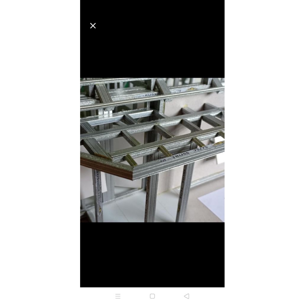 maket miniatur diorama Besi baja ringan C