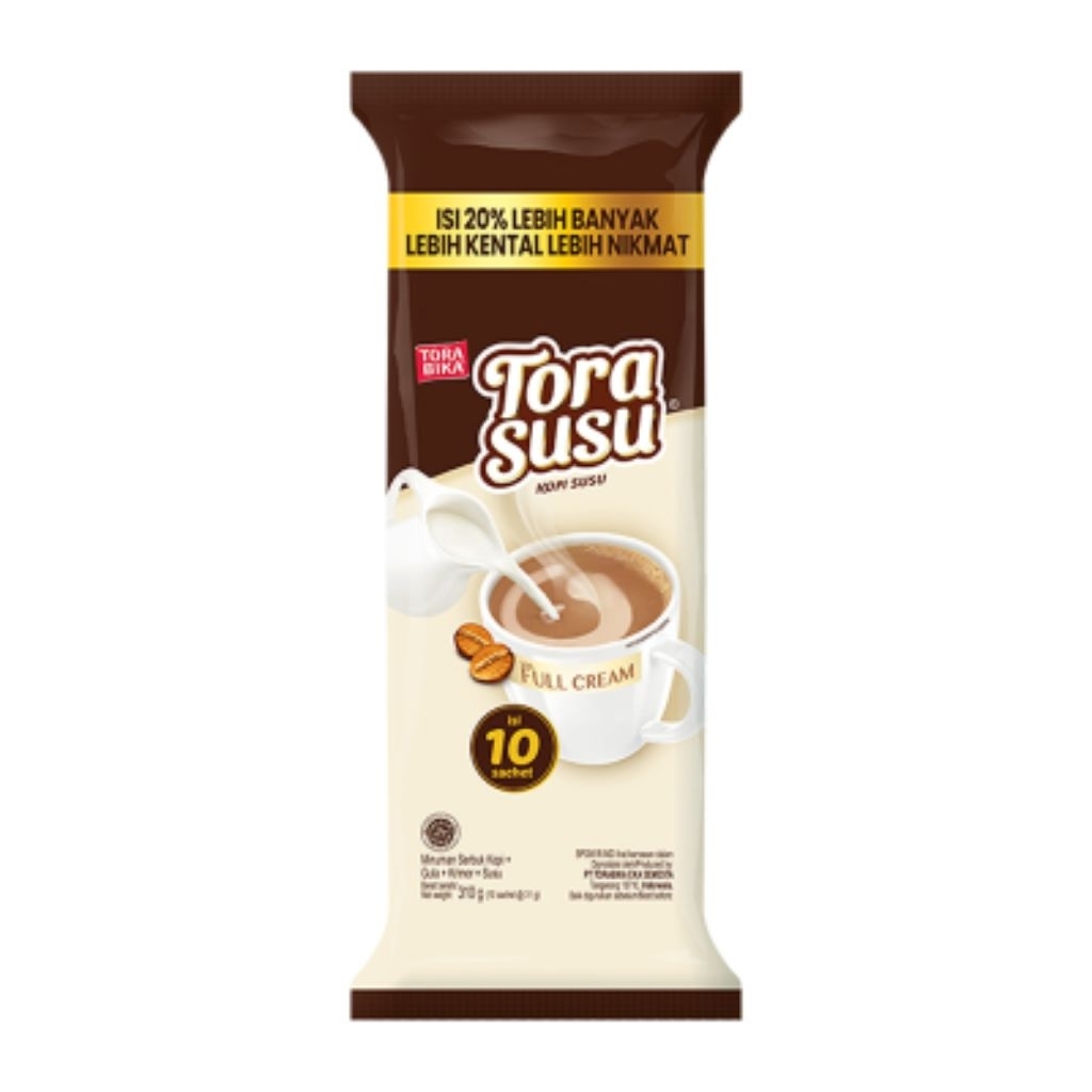 

Torabika Tora susu kopi susu isi 10 sachet