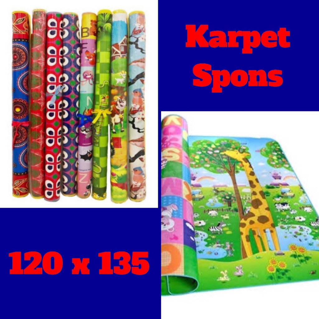 Tikar Spon Karakter tikar gambar tikar murah tikar karpet plastik / tikar piknik karpet Eva / Tikar 