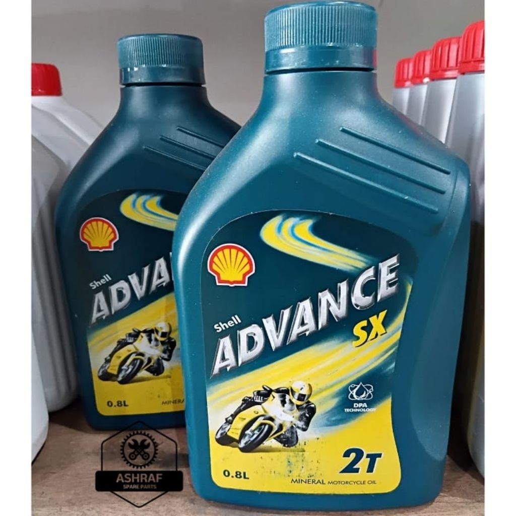 Oli 2 Tak Oli Samping Shell Advance SX2 0,8 liter Original