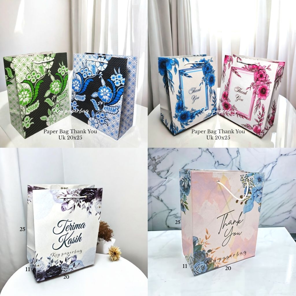 

ISI 12 (1 Lusin) Paper Bag Uk 20x25 Motif WK