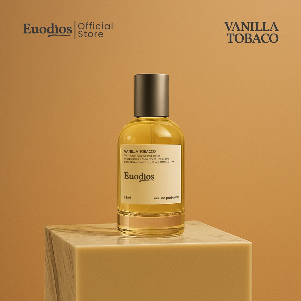 Euodios - VANILLA TOBACO Parfum Unisex Tahan Lama Aroma Vanilla Tobacco