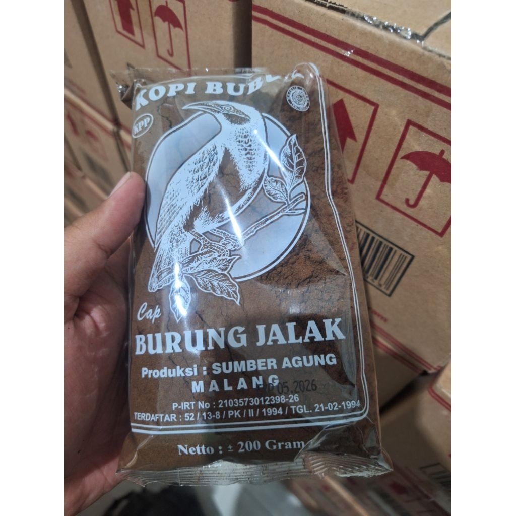 

Kopi Bubuk Cap Jalak / Kopi Asli Malang /200 Gram