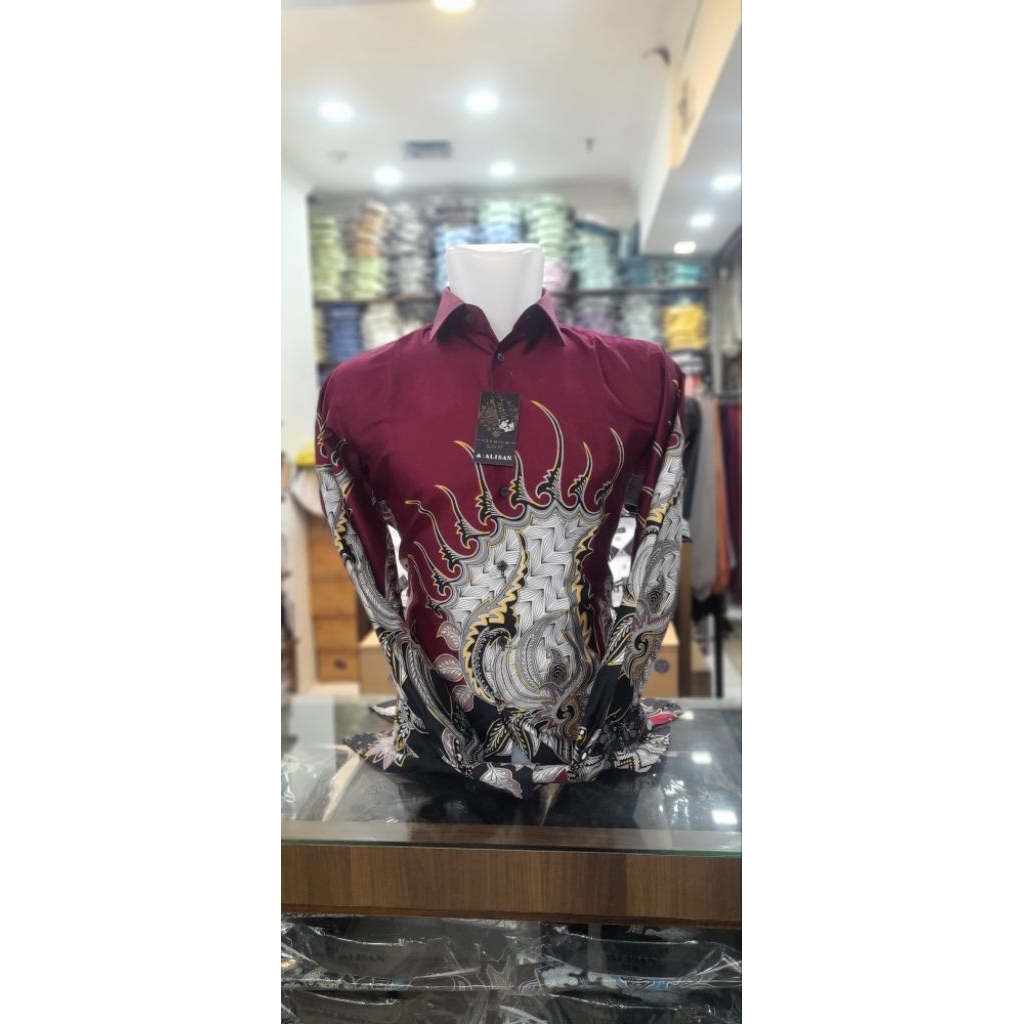 Alisan Batik Premium Lengan Panjang Slimfit