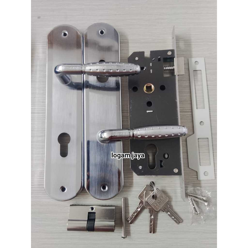 KUNCI PINTU HAMSTER SEDANG SET/HANDLE PINTU SEDANG SET