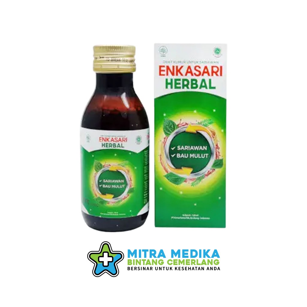 ENKASARI HERBAL OBAT KUMUR SARIAWAN ( 1 BOTOL )