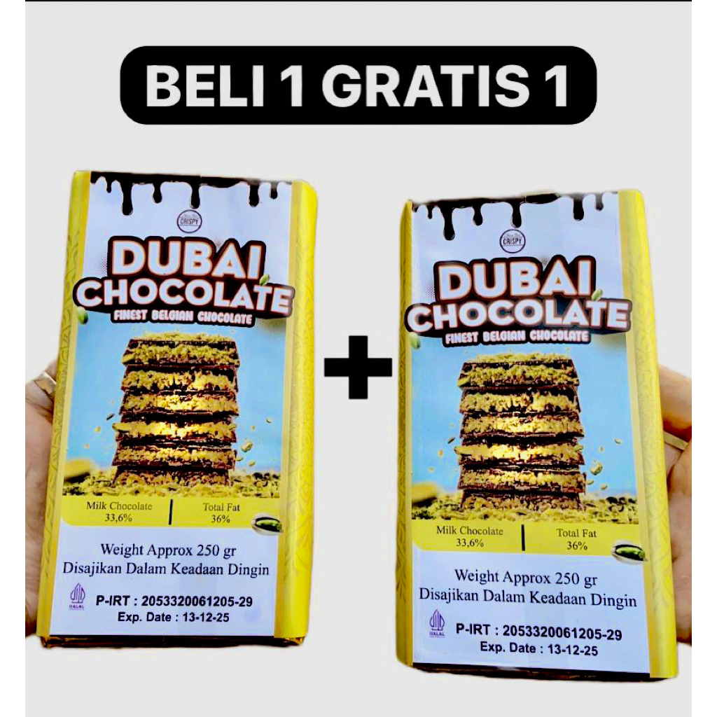 

TERMURAH !! COKLAT DUBAI MILKY KUNAFA PISTACHIO 250gr