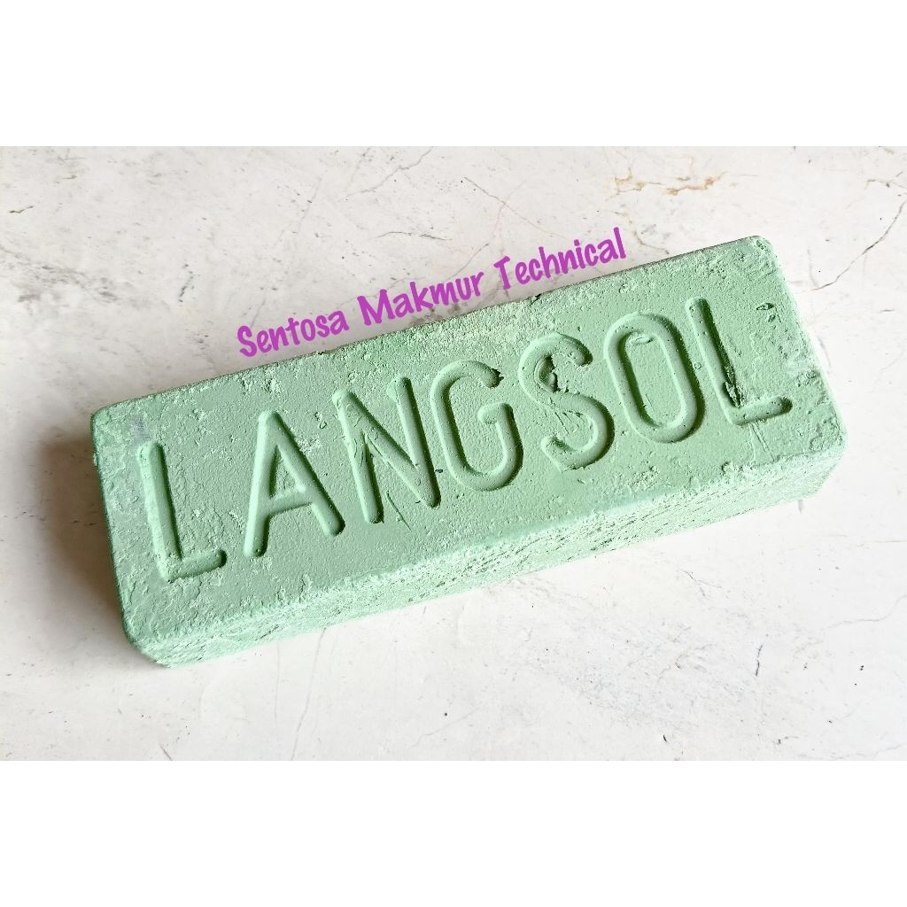 LANGSOL Batu Hijau Lamsol Poles Polish Pengkilap Logam Besi Stainless Metal