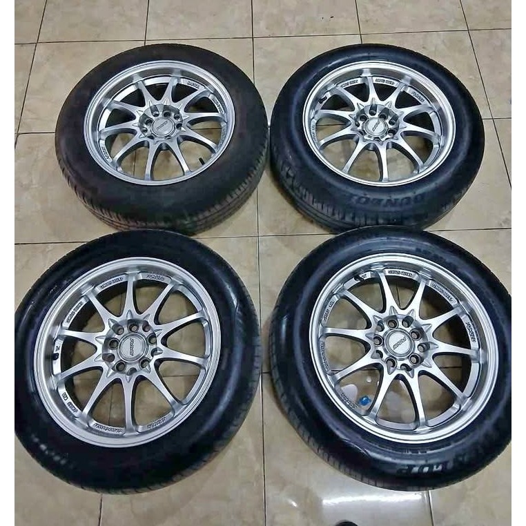 Velg Mobil Ce28 Ring 16 Baut 5X100-5X114 + Ban Dunlop Pnp Brv Ertiga New Avanza DLL