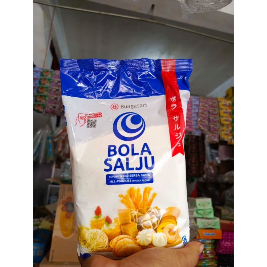 

Tepung bola salju kemasan 1kg