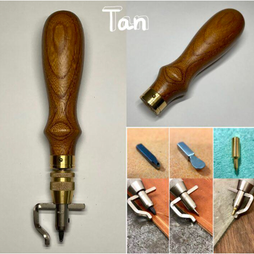 

OKA Factory - Special Pro Stitching Groover Tan Handle - MADE IN JAPAN