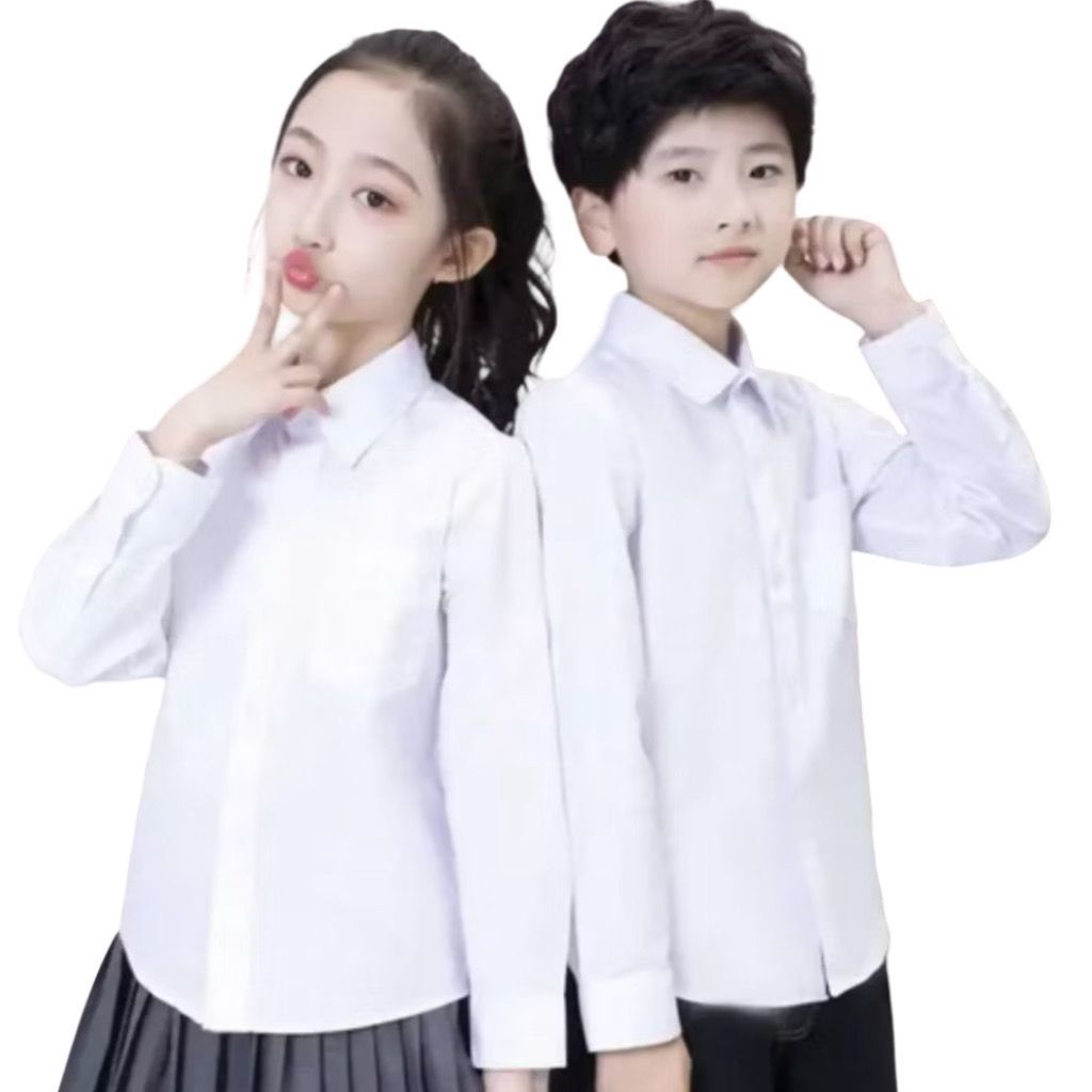 LANGSUNG KIRIM KEMEJA PUTIH POLOS ANAK LENGAN PANJANG - KEMEJA  LENGAN PANJANG PUTIH ANAK