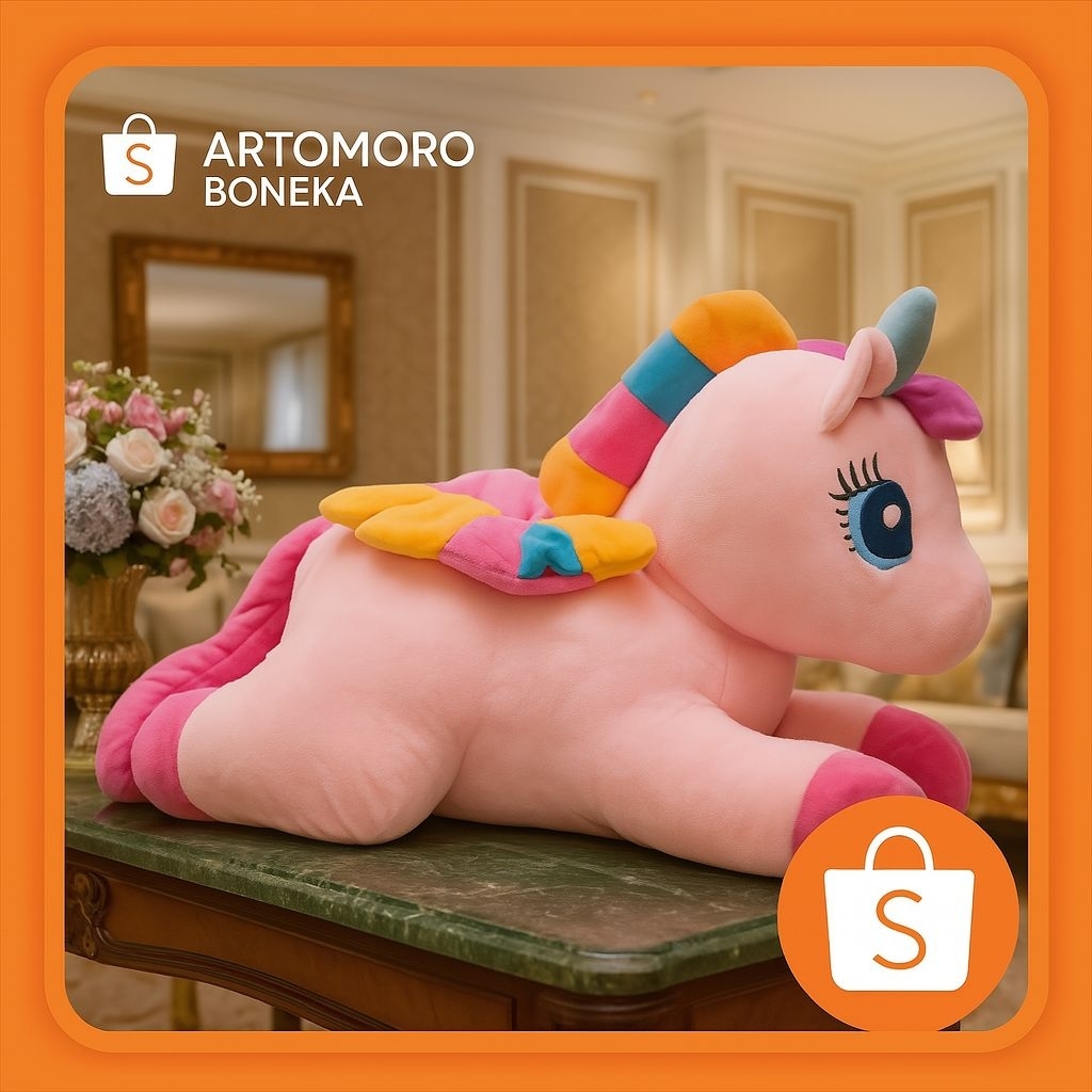 Boneka Unicorn Kuda Poni / Little Pony Jumbo Termurah Berlabel SNI