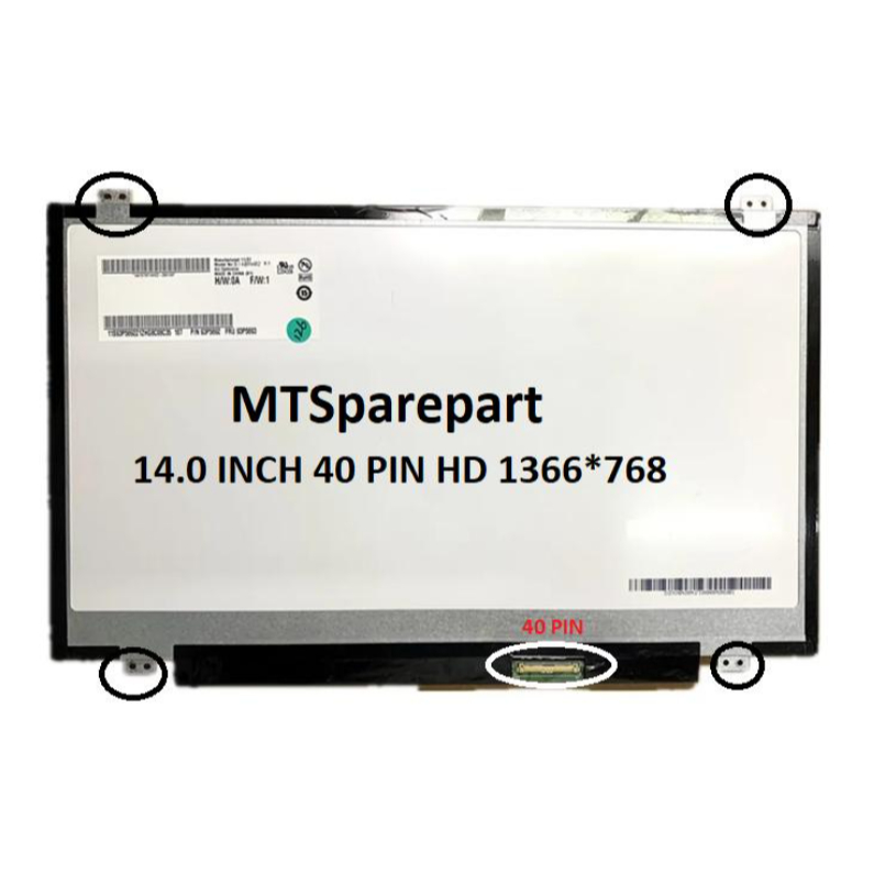 LED LCD DELL INSPIRON 14 5000 P49G 14 INCH 40 PIN SLIM