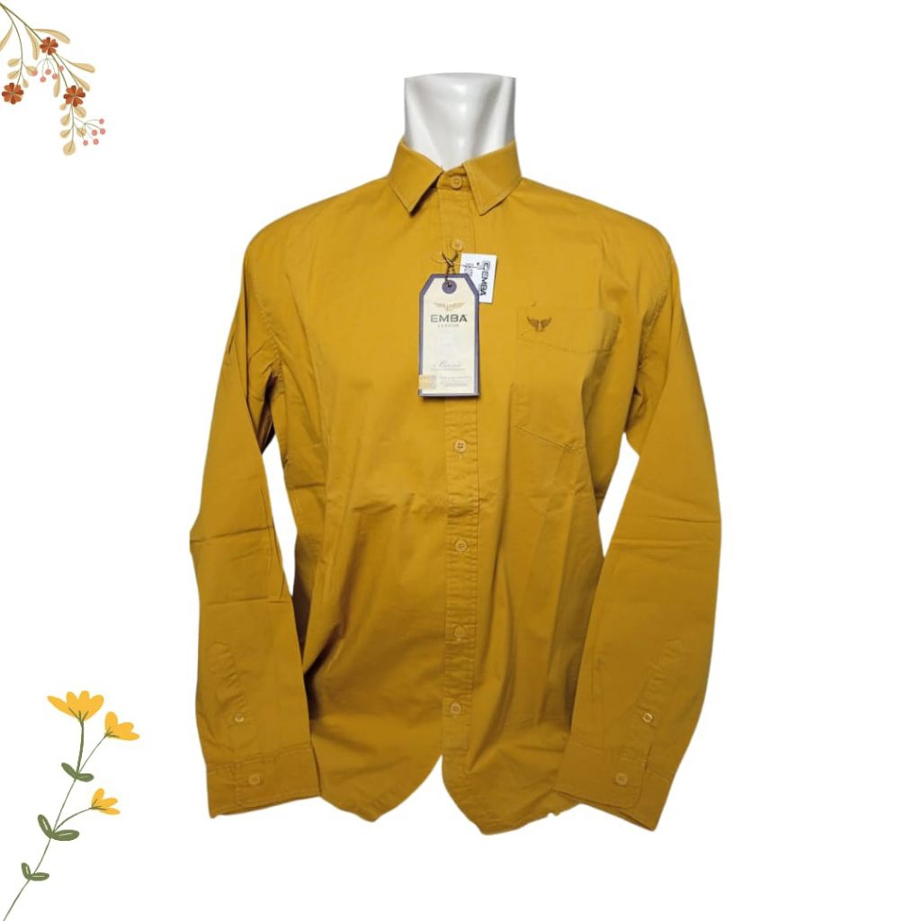 Kemeja lengan panjang EMBA pria