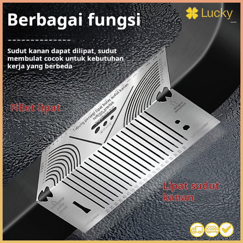 

Artefak gambar garis tabung persegi penggaris sudut baja persegi baja tahan karat 90 derajat universal sudut siku-siku presisi tinggi pengatur sudut busur