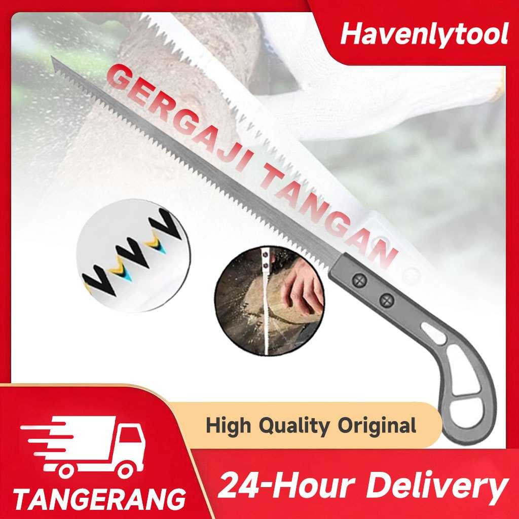 Havenlytool Gergaji Tangan / Gergaji Kayu / Hand Saw / Gergaji Kayu Mini / Gergaji Kayu Pohon Kuat T