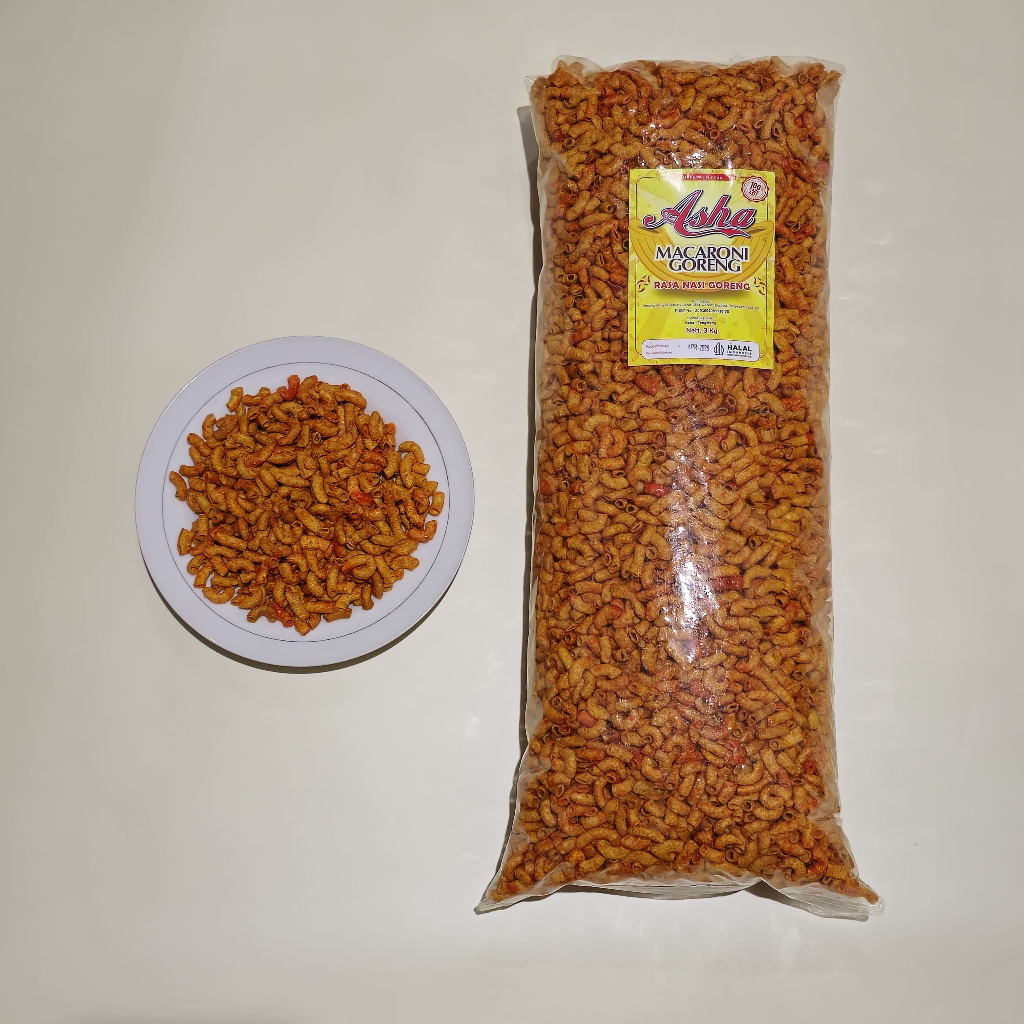 

Sehati Snack - Aneka Makaroni Nasi Goreng Cemilan Makroni Gurih Enak | 250gr 500gr Ecer