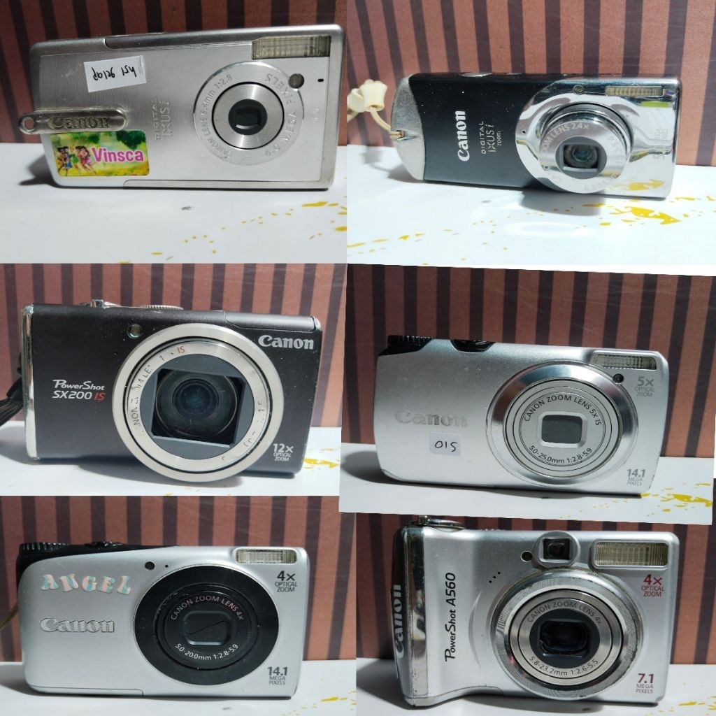 [MINUS] Kamera Digital CANON Pocket Digicam Camdig Bekas Second Murah Berkualitas Jual Kondisi Minus