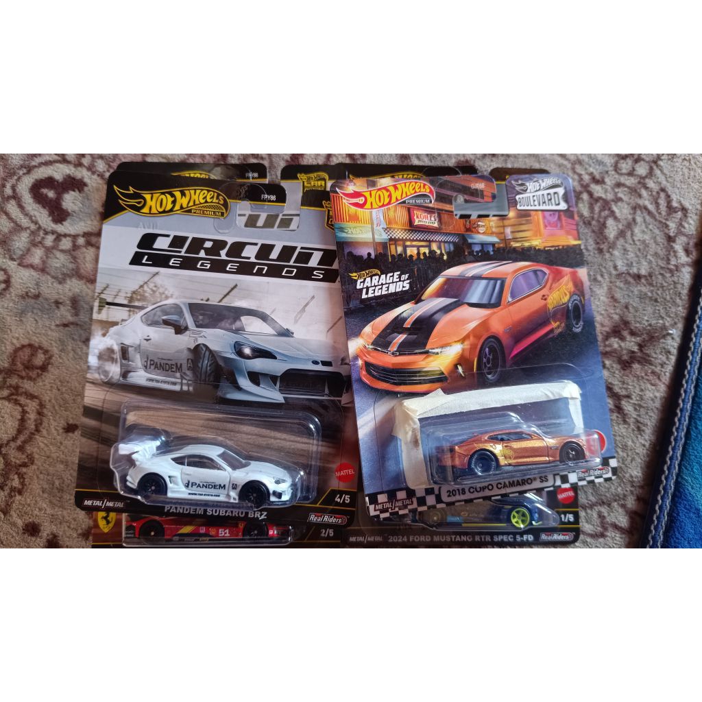 Hot Wheels Premium PANDEM SUBARU BRZ Circuit Legends + COPO CAMARO SS Boulevard No 9