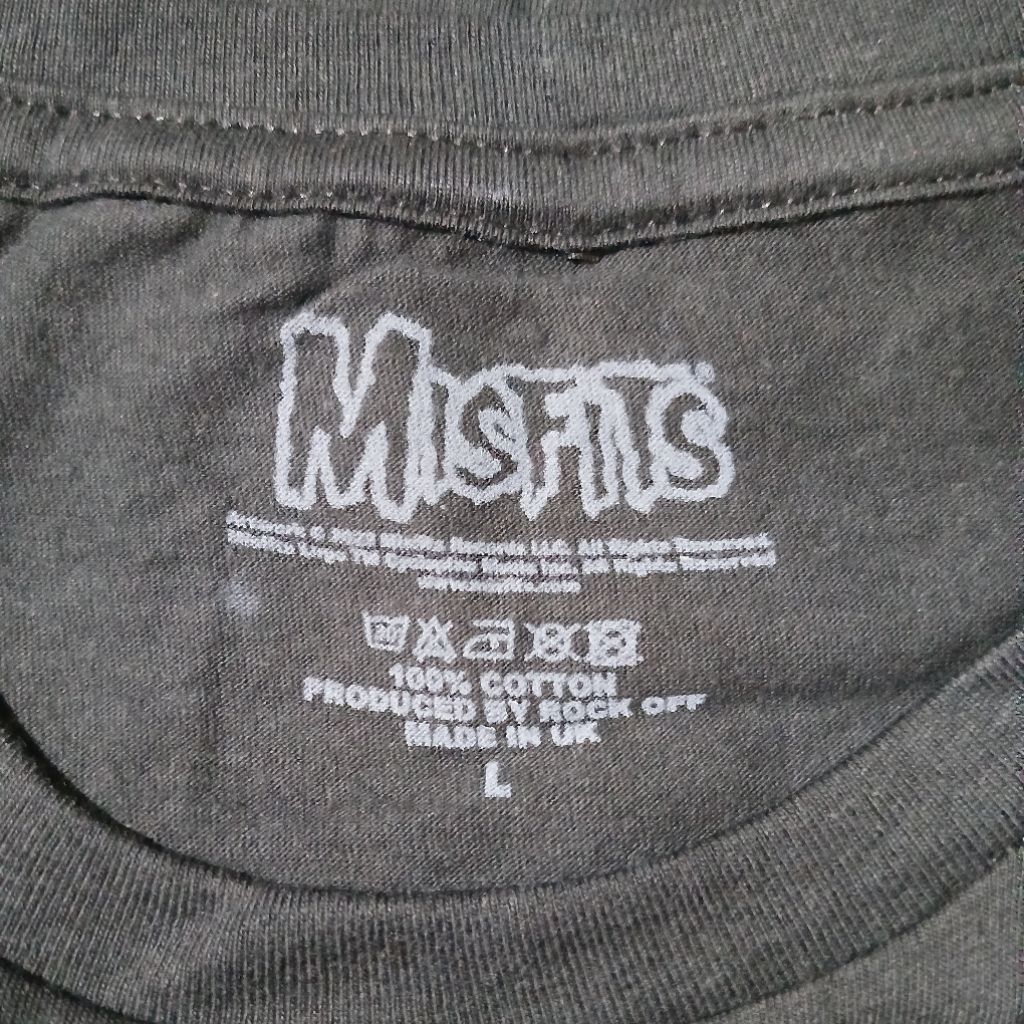 Kaos Band MISFITS import original Size LARGE - Pushead