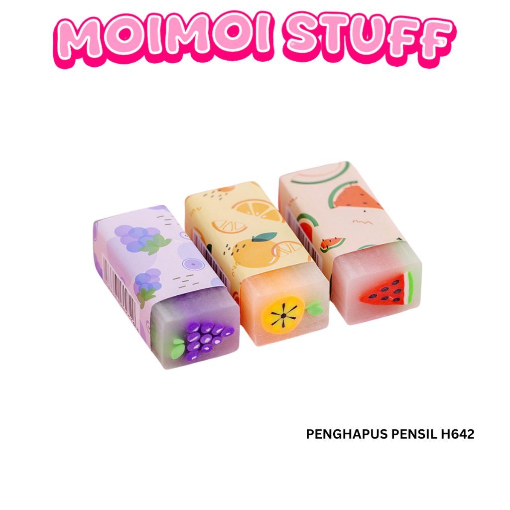 

MM - PENGHAPUS PENSIL KARAKTER H642 PENGHAPUS PENSIL KARAKTER BUAH DINOSAURUS LUCU FRUITS ERASER HAPUSAN ANAK SEKOLAH