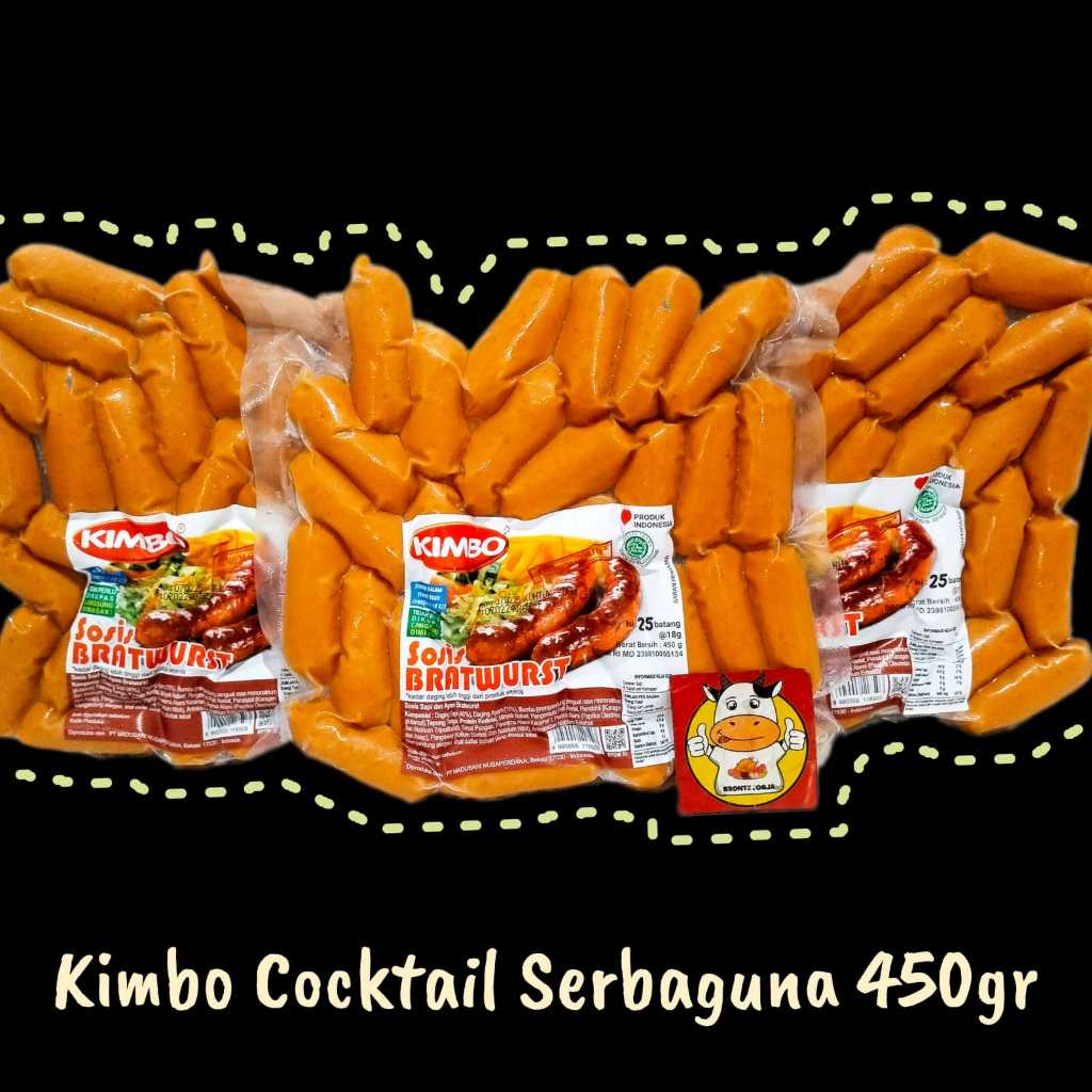 

KIMBO SOSIS MINI BRATWURST 450GR-FROZEN FOOD-BRONTZ JOGJA